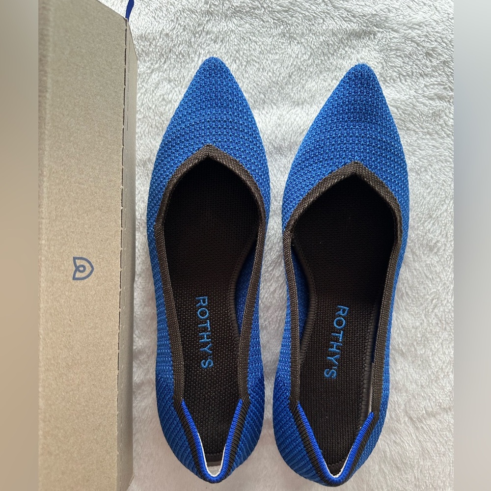 Rothy’s The Point Flats Lazuli Size 7 - Picture 2 of 5